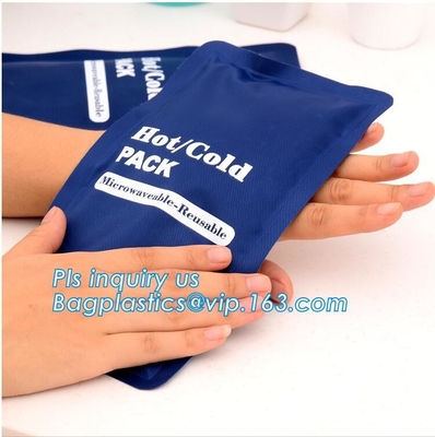 Bolso de hielo médico del pvc de la bolsa de hielo de los primeros auxilios de lesión de los deportes del paquete del calor del alivio del dolor de la pierna principal reutilizable de la rodilla, hielo médico práctico