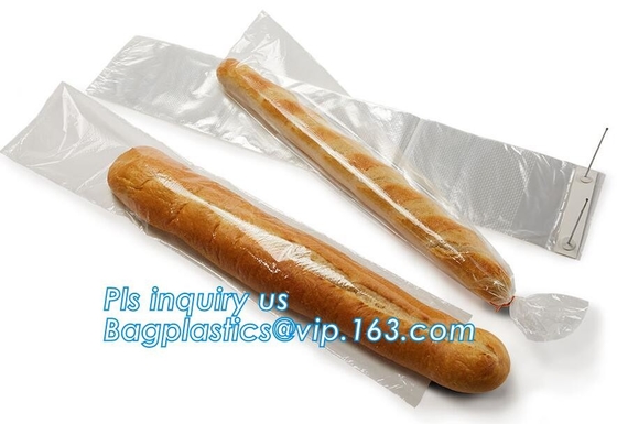 el bolso plástico biodegradable del wicket del pan de la comida, EMBALA, acepta el bolso plástico de encargo del pan del wicket del embalaje del pan de la orden CPP BOPP