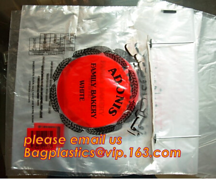 Bolsos impresos de encargo del embalaje del pan del wicket del plástico transparente/wicket plástico b plástico del pan de la panadería del wicket Bags/PE del pan de la comida