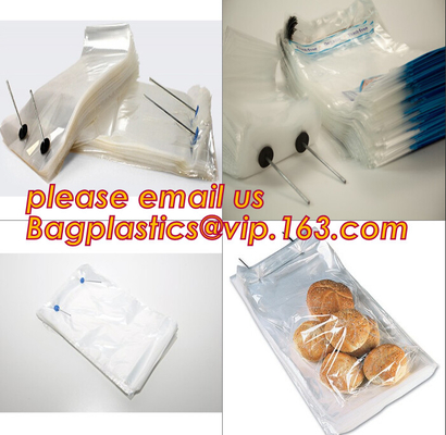 El wicket polivinílico claro de la categoría alimenticia de la fuente de China empaqueta bolsos de hielo empana bolsos con la impresión, bagease polivinílico pac de los bolsos del wicket de la categoría alimenticia