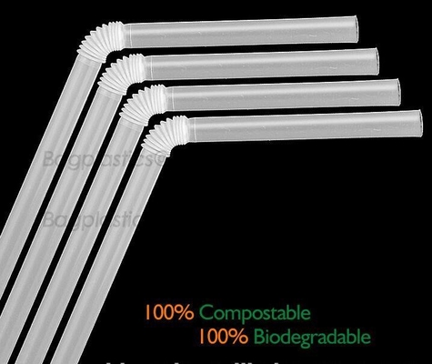 paja de beber plástica del estiércol vegetal para la promoción de la bebida, sraw de la bebida del jugo, paja de beber plástica biodegradable de la categoría alimenticia