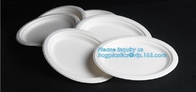 Placa biodegradable abonable del almidón de maíz de la placa de cena, bagpla plástico disponible elegante de las placas de cena del almidón de maíz bio