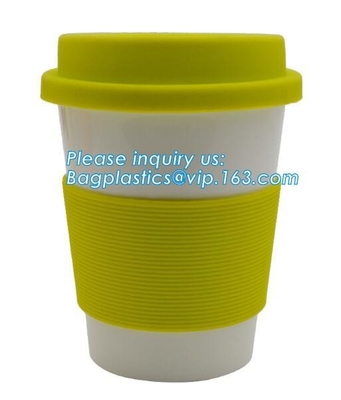 Taza rígida abonable, PLA biodegradable, tazas plásticas biodegradables respetuosas del medio ambiente del PLA, PLA 16oz 500ml, café de las tazas a ir MU