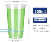 Tapa biodegradable de la taza de café del PLA, tazas biodegradables respetuosas del medio ambiente el sale4-17oz100% biodegradables calientes de la maicena CPLA