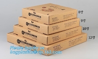 La caja de encargo de papel de embalaje de la pizza acanalada con diverso tamaño, recicla la fiambrera simple de papel del paquete de la pizza