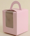 Tipo material transparente del PVC de la fuente al por mayor de China que empaqueta la caja de torta de la caja plástica para la torta de cumpleaños con bageas de la cinta