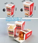 Caja 100% con el logotipo, caja de la hamburguesa de la categoría alimenticia de la aduana de papel de la cartulina de la buena calidad de la categoría alimenticia, color plástico disponible del paquete
