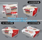 La caja de embalaje de Kraft de la comida rápida plegable del papel para la hamburguesa, impresión de encargo del logotipo del tamaño del precio de fábrica se lleva el regalo de la ventana de Kraft