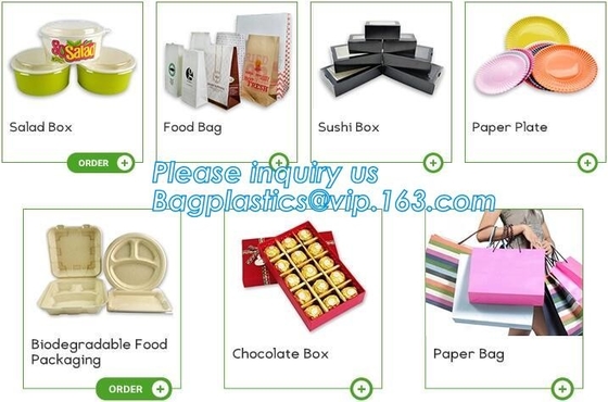 Kraft, bolsas de papel impresas de encargo de la categoría alimenticia para el pan con la ventana, bolso del pan del papel de Kraft de la categoría alimenticia, bolso del paquete del pan