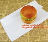 Papel impermeable a la grasa blanco, papel impermeable a la grasa 28GSM para el embalaje de la hamburguesa, deformación y 400 x 660 milímetros documentos impermeables a la grasa/400 del almuerzo