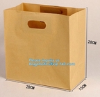 Bolso inferior plano durable del embalaje del pan de la bolsa de papel de Brown Kraft de la bolsa de papel del pan, bolsas de las galletas/snacks hermosos pac