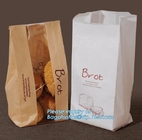 La bolsa de papel blanca impresa de encargo del pan de la bolsa de papel de Kraft de la farmacia de la nueva venta caliente china del diseño, se levanta el bolso del pan del papel de Kraft