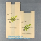 el bolso del arte de papel del pan, manija con mejores ventas de la muestra libre crea a Logo Paper Food Bread Bag para requisitos particulares, panadería impresa de la categoría alimenticia