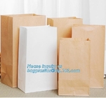 Bolsas de papel lindas modificadas para requisitos particulares baratas del arte de la bolsa de papel de Kraft del café del pan para el regalo, bolso del pan de la Navidad de la categoría alimenticia, venta caliente pap