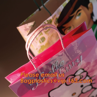 Bolsa de papel de encargo impresa estilo de lujo reciclable del regalo que hace compras con Logo Design, característica reciclable de la orden de encargo de lujo