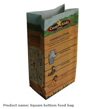 BOLSAS DE PAPEL RECICLABLES del EMBALAJE del BOCADO de la CATEGORÍA ALIMENTICIA, bolsa de papel de la comida de Kraft de la categoría alimenticia, aduana barata del proveedor de China llevarse