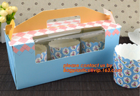 Cajas de torta de papel disponibles de cumpleaños de la cartulina, caja de torta blanca de la panadería del papel de la cartulina del acondicionamiento de los alimentos con buena calidad