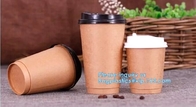 el PLA disponible biodegradable del 100% cubrió la taza de papel del café, taza caliente de papel del café 9oz con café de las tapas para ir OEM SID de las tazas