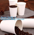 La aduana del precio al por mayor 12Oz imprimió las tazas de papel del café con el certificado, taza doble de papel del tenedor del café de Kraft de la pared con li