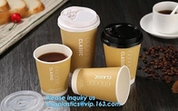 la taza de papel del PLA 12oz del proveedor de China, taza doble del papel de empapelar imprimió la taza de papel disponible para el café, BAGPLASTICS, BAGEA