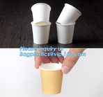 Por encargo llévese las tazas de papel disponibles del café biodegradable del PLA, taza biodegradable completamente almacenada PACKAG de papel de la ondulación