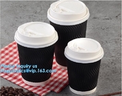 la aduana doble del cup_ del café del papel de empapelar imprimió la taza disponible con las tapas, PA de encargo de papel disponible de papel del café de la taza de café