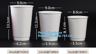 Taza amistosa disponible de papel del café de 8 onzas Eco, taza adaptable disponible PACKAG del jugo del agua de la leche del café de la taza de papel de Kraft