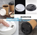 La taza de bambú caliente impresa logotipo de encargo de papel del café de la pared doble disponible con la tapa, biodegradable se lleva el coff doble de la pared