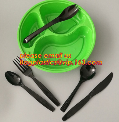 Los cuencos plásticos disponibles de encargo promocionales de los alimentos de preparación rápida, cuenco de servicio plástico, cuenco plástico negro, fruta se llevan Ki fresco