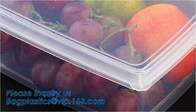 La caja de almacenamiento de acrílico de alta calidad brillante, ronda plástica forma la caja fresca clara, embalaje del plástico transparente del contenedor de almacenamiento de la comida