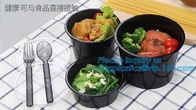 Cuenco de ensalada plástico biodegradable disponible del cuenco del PLA del PLA Tray To Go Containers Food con la tapa, disposa del envase de los alimentos de preparación rápida