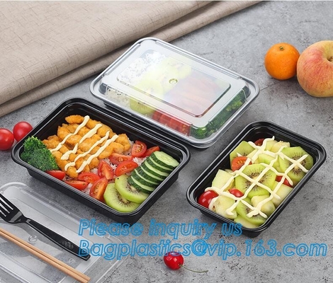 Bagplastics plástico de Straw Lunch Box del trigo del envase de Bento Lunch Box Biodegradable Food de la muestra libre de los envases de la preparación de la comida