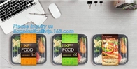 El delivFood de los alimentos de preparación rápida califica el contenedor de almacenamiento plegable plástico Bento Lunch Box de la comida del plástico de silicón de los niños completamente plegables