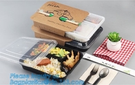 packag plástico disponible vendedor caliente de la bandeja del envase de la caja del sushi de la comida pp de los snacks de 650ml del grado plástico disponible del boxfood