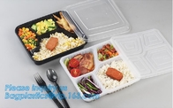 packag plástico disponible vendedor caliente de la bandeja del envase de la caja del sushi de la comida pp de los snacks de 650ml del grado plástico disponible del boxfood
