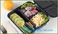 Caja plástica disponible de la entrega de la comida que imprime el sushi Tray For Food Packaging, comida plástica negra disponible material del sistema de prevención de intrusiones basado en host