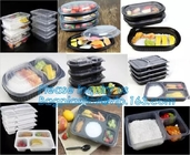 Cajas de almacenamiento plásticas de la comida con un bagease más quebradizo de Refrigerator Storage Container del organizador de los compartimientos de almacenamiento de la comida de la comida de las manijas