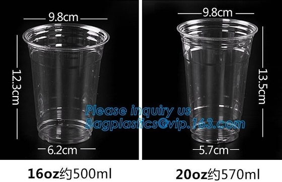 Forma elegante que bebe la taza plástica de un sólo recinto de Straw Promotional Cups With Straws, tazas plásticas de la aduana doble de la pared ningún minuto