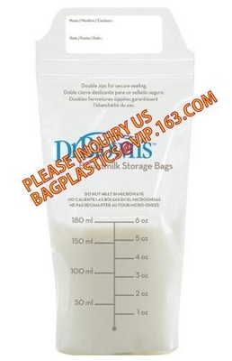 un fabricante más fresco del bolso del almacenamiento de la leche materna del bolso, bolso genérico de encargo del almacenamiento de la leche materna, nuez orgánica MI del micrón del cáñamo del algodón