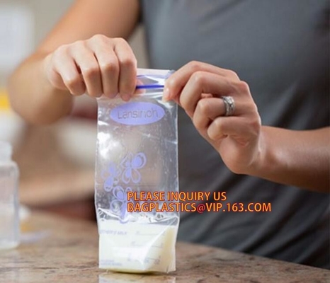 un fabricante más fresco del bolso del almacenamiento de la leche materna del bolso, bolso genérico de encargo del almacenamiento de la leche materna, nuez orgánica MI del micrón del cáñamo del algodón
