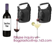 Bolso líquido del vino del canalón al por mayor del papel de aluminio en caja con el empaquetado, bolso en la caja que empaqueta con la válvula y canalón/bolso único