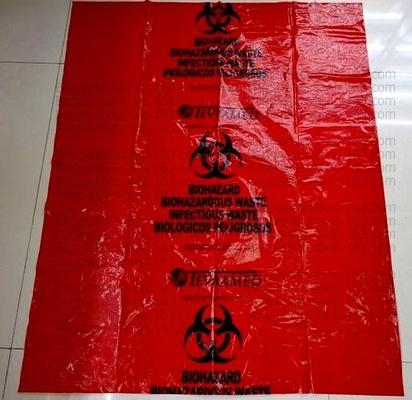 Bolsos de la basura del Biohazard, basura del Biohazard, bolso de la eliminación de residuos, bolsos azules, sacos