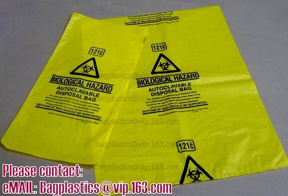 Bolsos de la basura de la quimioterapia, bolsos inútiles citotóxicos, bolsos citoestáticos, bolsos de la basura del Biohazard