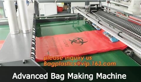bolso de basura para los infecciosas, uso del hospital, bolso biológicamente peligroso de la basura, bolsos médicos abonablees biodegradables del biohazard con