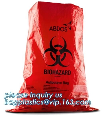 Bolsos del indicador de la temperatura, bloque blanco del indicador, bolsos plásticos de la esterilización de la autoclave, Transpor médico farmacéutico