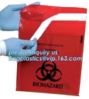 bolso de basura médico en la bolsa de plástico médica del biohazard del rollo, bolso que se puede volver a sellar del espécimen del Biohazard, bolso para el laboratorio, bagease