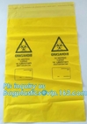 El bolso del Biohazard Bag/k del espécimen del LDPE con el bolsillo, recuperación endoscópica disponible del espécimen empaqueta/Spe médico del Biohazard
