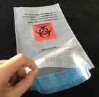 imprimiendo el bolso auto-adhesivo de la basura del biohazard, bolso del transporte del espécimen del biohazard de la autoclave, Biohazard médico B polivinílico plástico