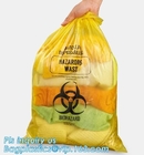 Bolso médico plástico disponible del Biohazard de los bolsos médicos de la eliminación de residuos del HDPE del espécimen, bolsos aptos para el autoclave del polipropileno