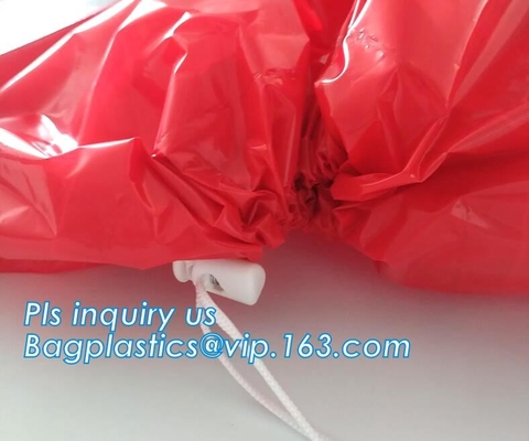 Bolso inútil de los desperdicios del plástico de la basura del bio Biohazard degradable del hospital para la basura, basura médica biodegradable B del Biohazard